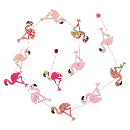 Giftsland Paper Garlands - Length of Flamingo shapes
