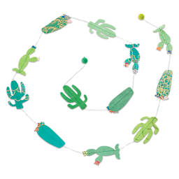 Giftsland Paper Garlands - Length of Cactus shapes
