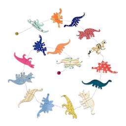Giftsland Paper Garlands - Length of Dinosaur shapes
