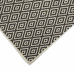 Rhombus Print Lokta Paper - Black on Cream, 20" x 30"