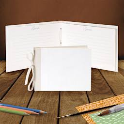 Books by Hand "Designed by Me" Blank Cover - Finished Guest Book with Ivory Pages