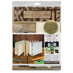 Books by Hand ''Designed by Me'' Blank Cover - Front of package of Dos-a-Dos Coptic Journal Kit