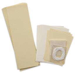 Japanese Stab Binding Book Kit - Components for three 4" x 6" Books