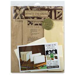Japanese Stab Binding Book Kit - Front of package for Three 4" x 6" Books