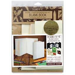 Books by Hand ''Designed by Me'' Blank Cover - Front of package of Classic Codex Style Book Kit