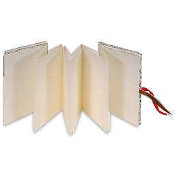 Books by Hand Accordion Album Kit - Single Accordian Album shown standing open and upright
