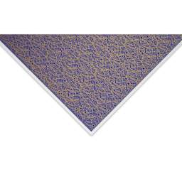 Aitoh Japanese Decorative Paper - Waves, Blue/Gold close-up of corner