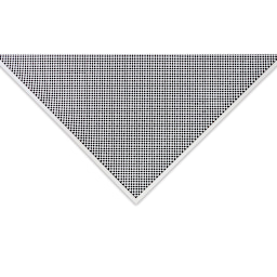 Aitoh Japanese Decorative Paper - Check, Black/White, 26" x 19-1/4" close-up of corner