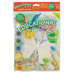 Paper Mache Piece Painting Sets - Front of Butterfly package shown
