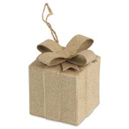 DecoPatch Holiday Paper Mache Ornament - Gift - angled