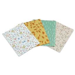 DecoPatch Foil Paper - Limited Edition, Garden of Paradise, Set of 4 sheets fanned out