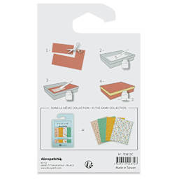 DecoPatch Foil Paper - Limited Edition, Gourmet Boudoir, Set of 4, back of packaging