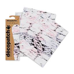 DecoPatch Decorative Papers - Marble, Pkg of 3, fanned out
