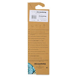 DecoPatch Decorative Papers - Map, Pkg of 3, back of the packaging