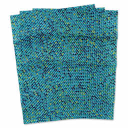 DecoPatch Decorative Papers - Blue Scales, Pkg of 3, fanned out
