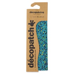 DecoPatch Decorative Papers - Blue Scales, Pkg of 3, front of the packaging