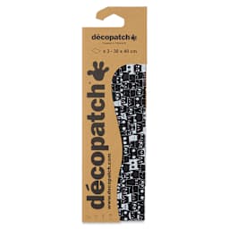 DecoPatch Decorative Papers - Black/White Cats, Pkg of 3, front of the packaging