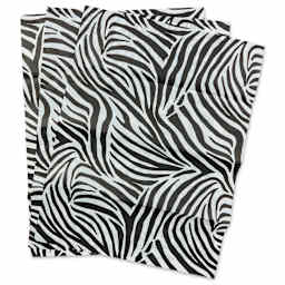 DecoPatch Decorative Papers - Zebra Print, Pkg of 3, 12" x 16"