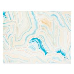 DecoPatch Decorative Papers - Blue with Oranges, Pkg of 3, 12" x 16" - contents
