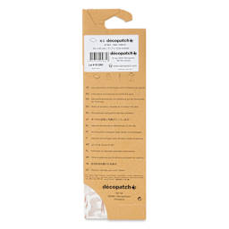 DecoPatch Decorative Papers - Giraffe, Pkg of 3, 12" x 16" - back of packaging