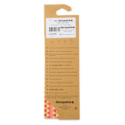 DecoPatch Decorative Papers - Scales, Pkg of 3, 12" x 16" - back of packaging