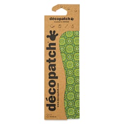 DecoPatch Decorative Papers - Green Cicles, Pkg of 3, 12" x 16" front of packaging