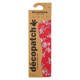 DecoPatch Decorative Papers - Flowers on Pink, Pkg of 3, 12" x 16" front of packaging