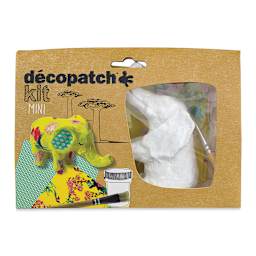 DecoPatch Paper Mache Elephant Kit, front of the packaging