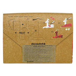 DecoPatch Paper Mache Reindeer Kit, back of the packaging