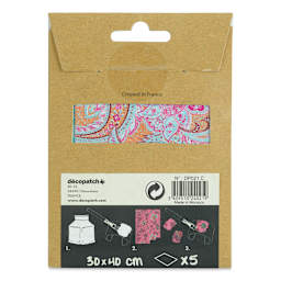 DecoPatch Paper Collections - N21, 12" x 15-3/4", back of the packaging