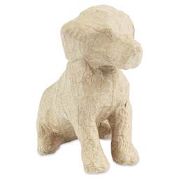 Decopatch Medium Paper Mache Animal - Puppy - left side, angled