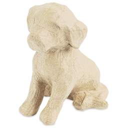 Decopatch Medium Paper Mache Animal - Puppy - right side, angled
