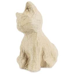 Decopatch Medium Paper Mache Animal - Kitten - front, angled