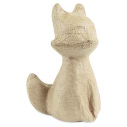 Decopatch Medium Paper Mache Animal - Large Fox - front, angled