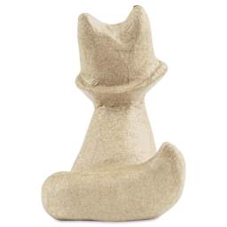 Decopatch Medium Paper Mache Animal - Large Fox - back