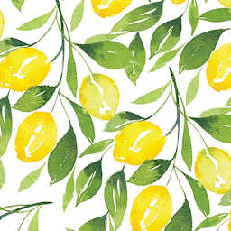 Cricut Joy Adhesive-Backed Deluxe Paper - In the Grove, 4-1/2” x 12”, Package of 10, Sheets (Color swatch, Yellow flowers on white background)