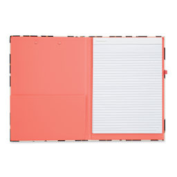 Kate Spade New York Forest Feline Office Accessories - Clipboard Folio (Open, Pocket and Notepad shown)