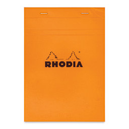 Rhodia Top-Stapled Notepad - Orange, Graph, 6" x 8-1/4"