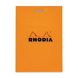 Rhodia Top-Stapled Notepad - Orange, Graph, 3" x 4"