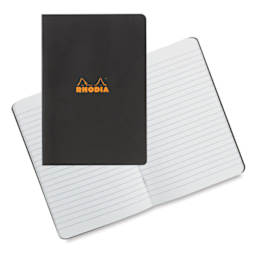 Rhodia Classic Staplebound Notebook - Lined, Black