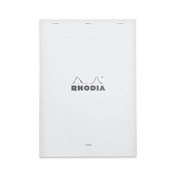 Rhodia Top-Stapled Notepad - Ice, Lined, 8-1/4" x 11-3/4" (Front cover)