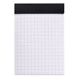 Rhodia Top-Stapled Notepad - Black, Graph, 3" x 4" (example of paper)