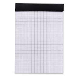 Rhodia Top-Stapled Notepad - Black, Graph, 3-3/8" x 4-3/4" (example of paper)