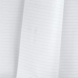 Rhodia Top-Stapled Notepad, bleed of pen marks on lined paper