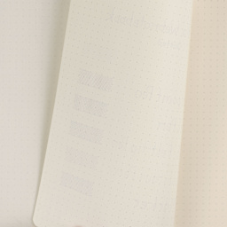 Rhodia Hardcover Webnotebooks, bleed of pen marks on dot grid paper