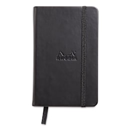 Rhodia Hardcover Webnotebook - Black, 3-1/2" x 5-1/2", Blank