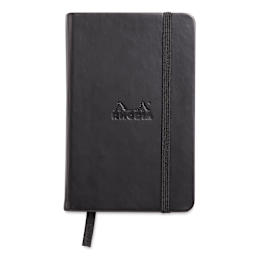 Rhodia Hardcover Webnotebook - Black, 3-1/2" x 5-1/2", Dot Grid