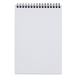 Rhodia Wirebound Pad - Dot Grid, Black, 6" x 8-1/4", open