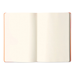 Rhodia Hardcover Webnotebook - Orange, 5-1/2" x 8-1/4", Dot Grid, open