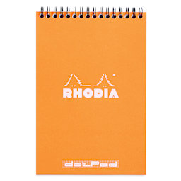 Rhodia Wirebound Pad - Dot Grid, Orange, 6" x 8-1/4"